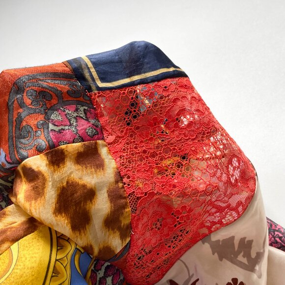 1/OFF Paris Remade Scarf Slip Maxi Dress Size Medium - Picture 8 of 14